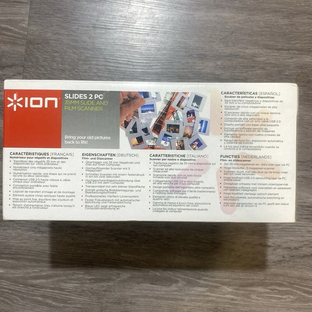 ION Slides 2 PC 35mm Slide and Film Scanner New In Box‎